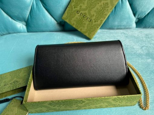 Gucci Blondie Continental Chain Wallet Black - Image 2