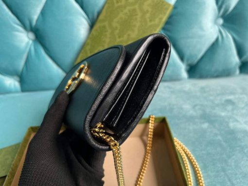 Gucci Blondie Continental Chain Wallet Black - Image 3