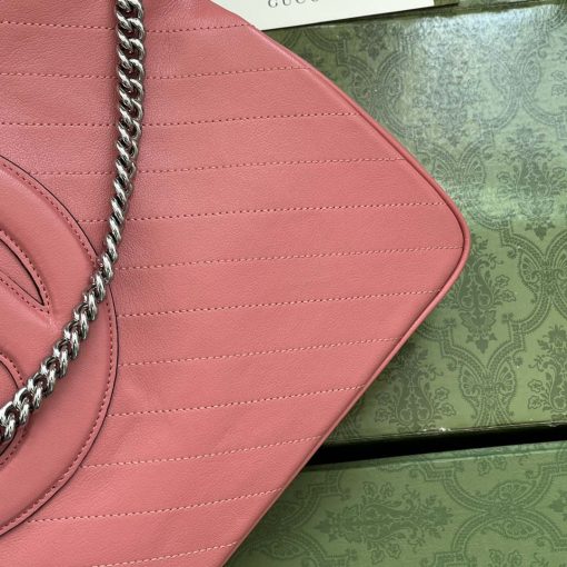 Gucci Blondie Medium Tote Bag In Pink Leather - Image 7