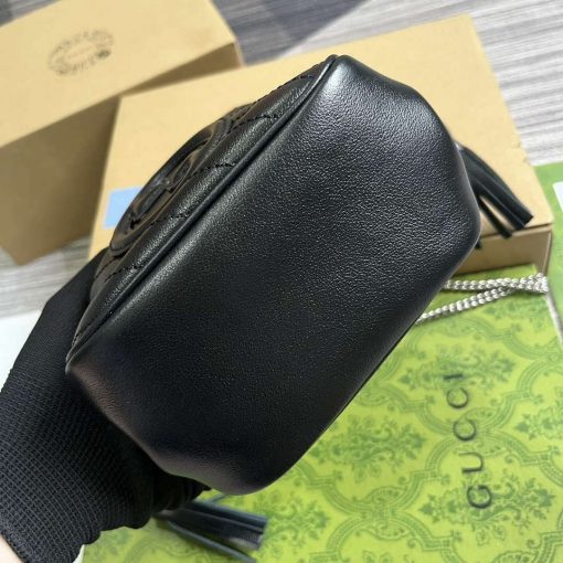 Gucci Blondie Mini Bucket Bag Black - Image 6