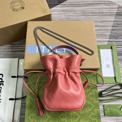 Gucci Blondie Mini Bucket Bag Pink - Image 2