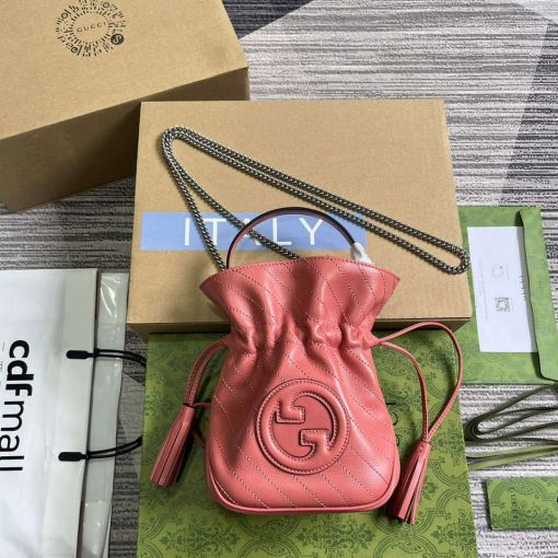 Gucci Blondie Mini Bucket Bag Pink