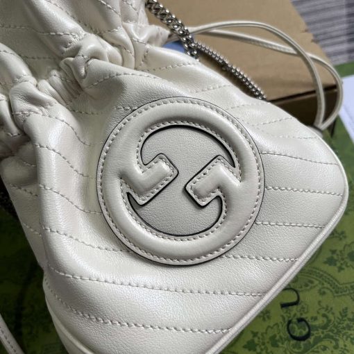 Gucci Blondie Mini Bucket Bag White - Image 7