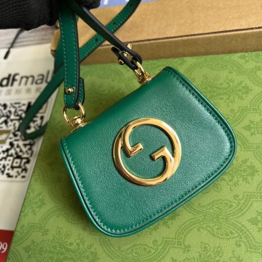 Gucci Blondie Mini Card Case Wallet Green - Image 4