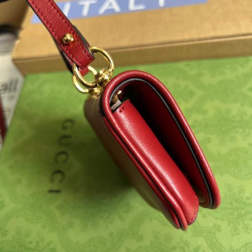 Gucci Blondie Mini Card Case Wallet Red - Image 3