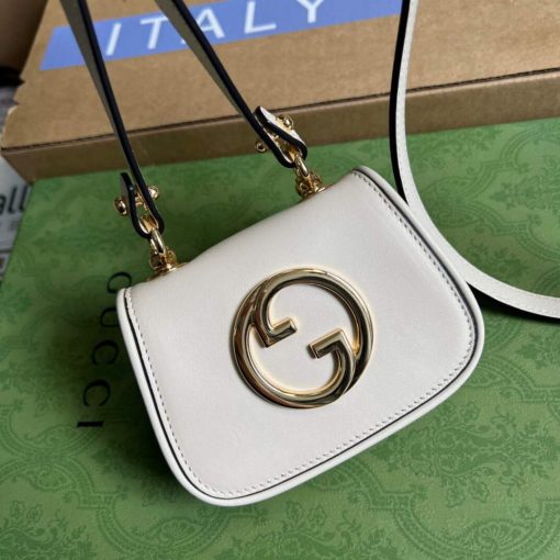 Gucci Blondie Mini Card Case Wallet White - Image 4