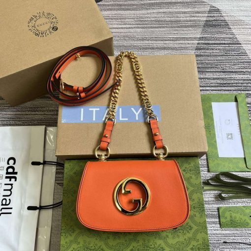 Gucci Blondie Mini Shoulder Bag Orange