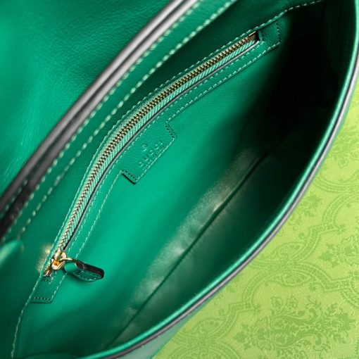 Gucci Blondie Shoulder Bag Green Leather - Image 7