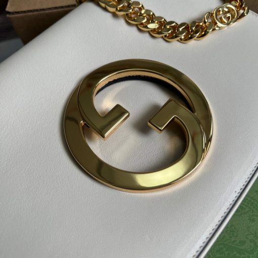 Gucci Blondie Shoulder Bag White Leather - Image 5