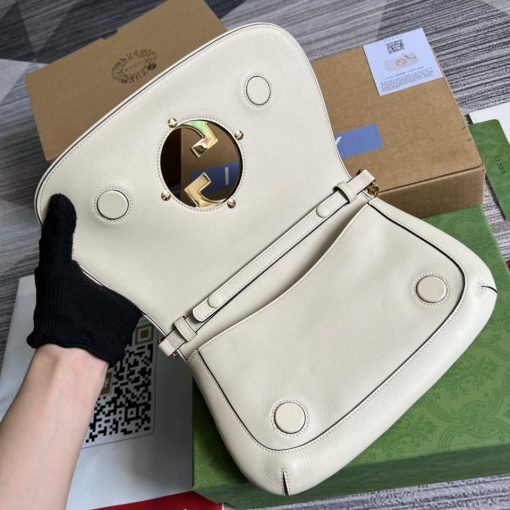 Gucci Blondie Shoulder Bag White Leather - Image 7