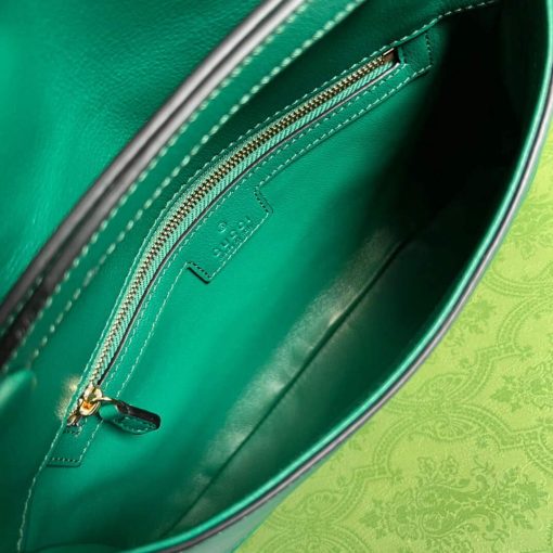 Gucci Blondie Shoulder Leather Bag Green - Image 8