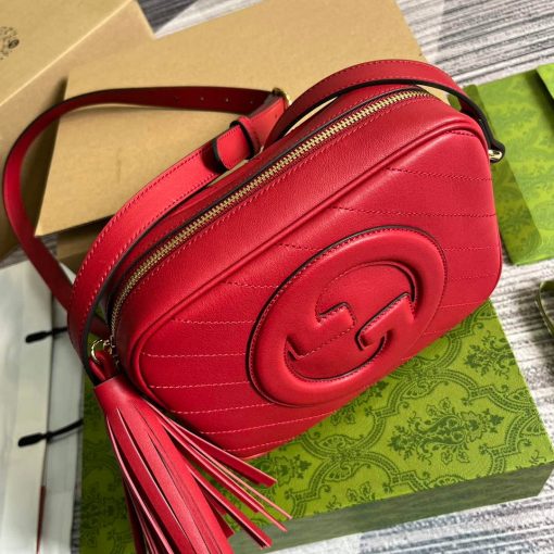 Gucci Blondie Small Shoulder Bag Red - Image 4