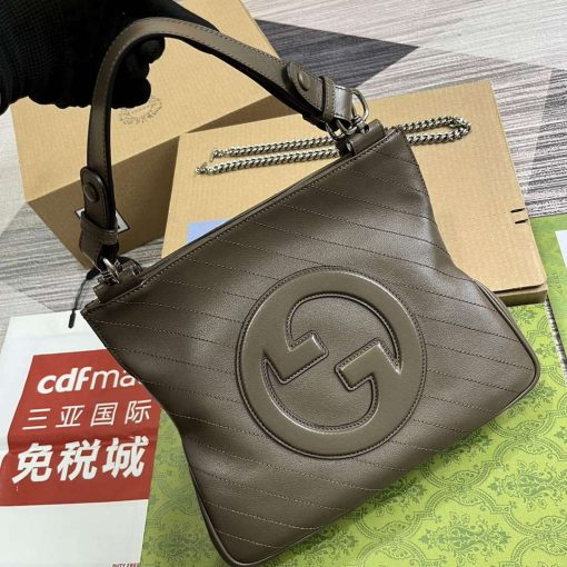 Gucci Blondie Small Tote Bag Brown - Image 4