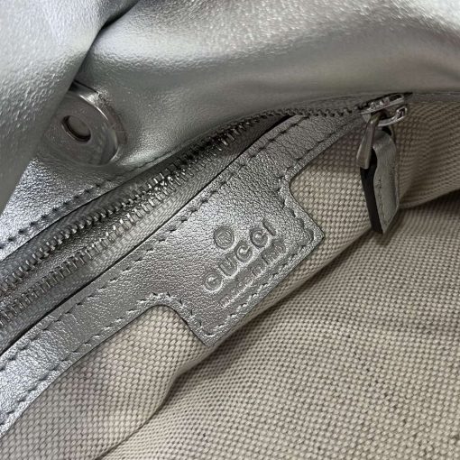 Gucci Blondie Small Tote Bag Silver - Image 9