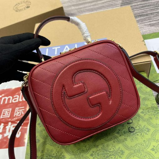 Gucci Blondie Top Handle Bag Red - Image 3