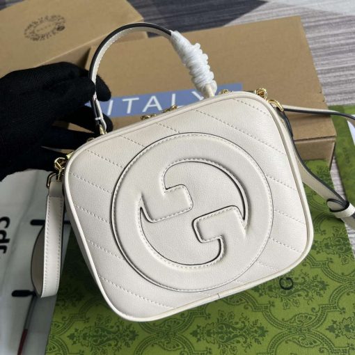 Gucci Blondie Top Handle Bag White - Image 4