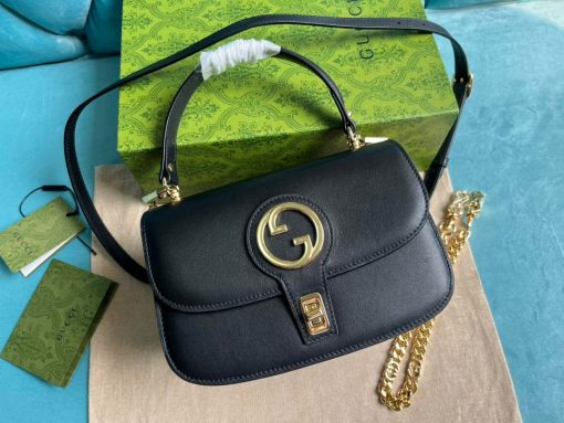 Gucci Blondie Top-handle Bag Black - Image 6