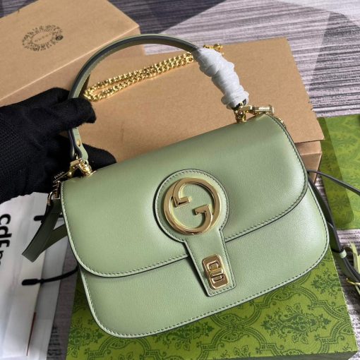 Gucci Blondie Top-handle Bag Light Green - Image 4