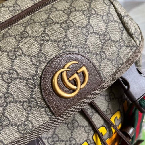 Gucci Cat Print Skateboard Backpack - Image 5