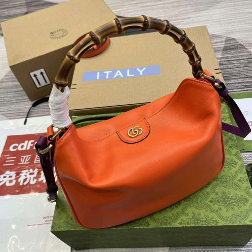 Gucci Diana Medium Shoulder Bag Orange - Image 3