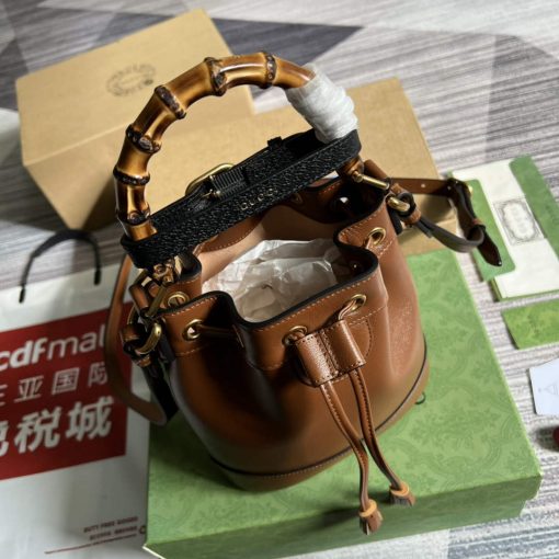 Gucci Diana Mini Bucket Bag Brown - Image 8