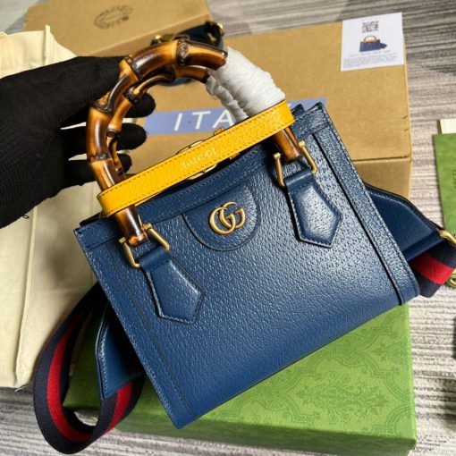 Gucci Diana Mini Tote Bag Blue