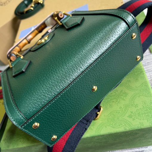 Gucci Diana Mini Tote Bag Green Leather - Image 8