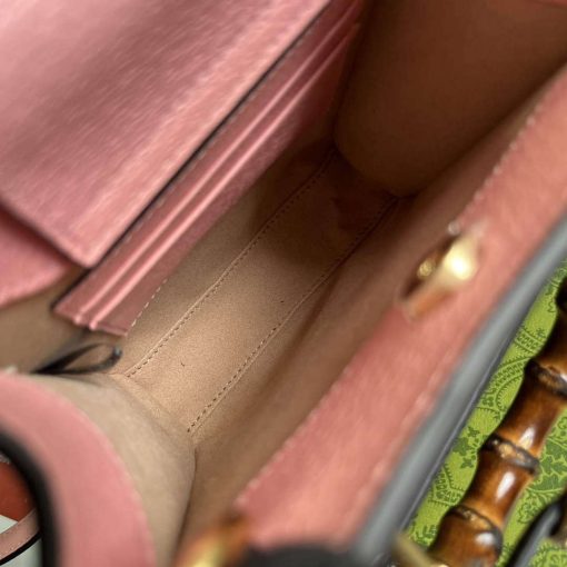 Gucci Diana Mini Tote Bag Pink Leather - Image 9