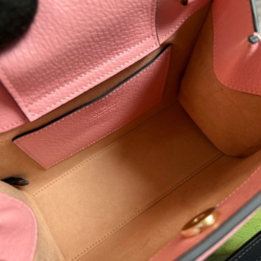 Gucci Diana Mini Tote Bag Pink Leather - Image 9