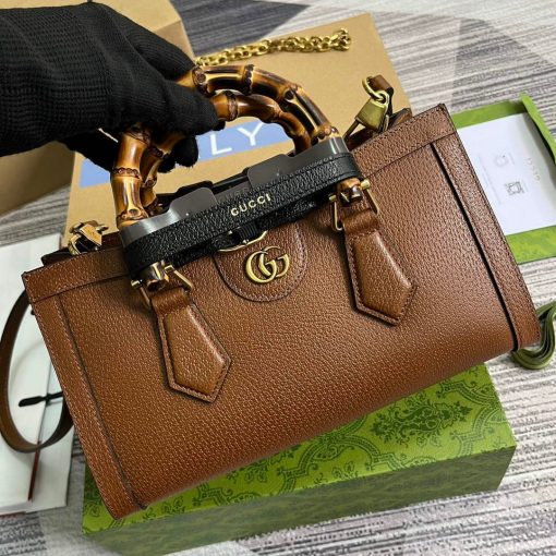 Gucci Diana Small Shoulder Bag Brown - Image 4