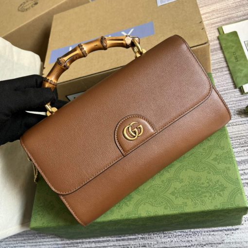 Gucci Diana Small Shoulder Bag Brown