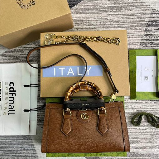 Gucci Diana Small Shoulder Bag Brown