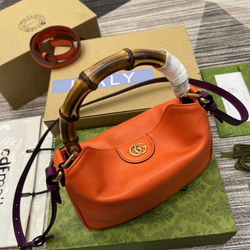 Gucci Diana Small Shoulder Bag Orange - Image 3