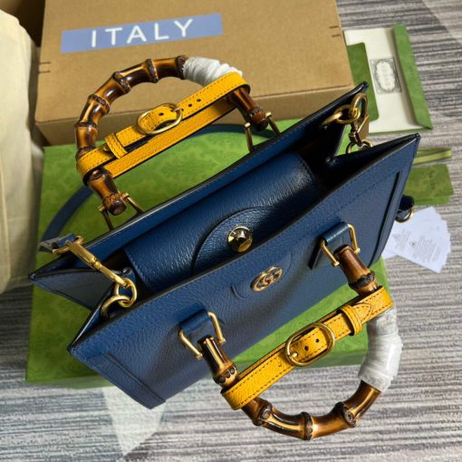 Gucci Diana Small Tote Bag Blue - Image 8