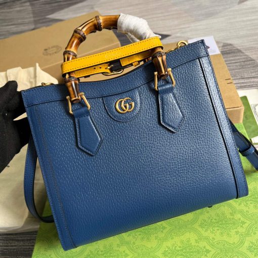 Gucci Diana Small Tote Bag Blue