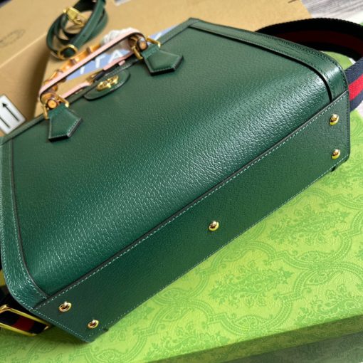 Gucci Diana Small Tote Bag Green Leather - Image 6