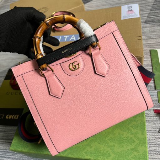 Gucci Diana Small Tote Bag Pink