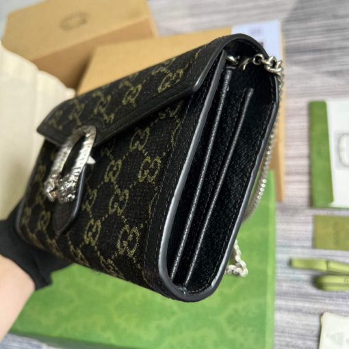 Gucci Dionysus GG Mini Chain Bag Black - Image 6