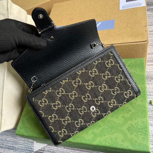 Gucci Dionysus GG Mini Chain Bag Black - Image 7