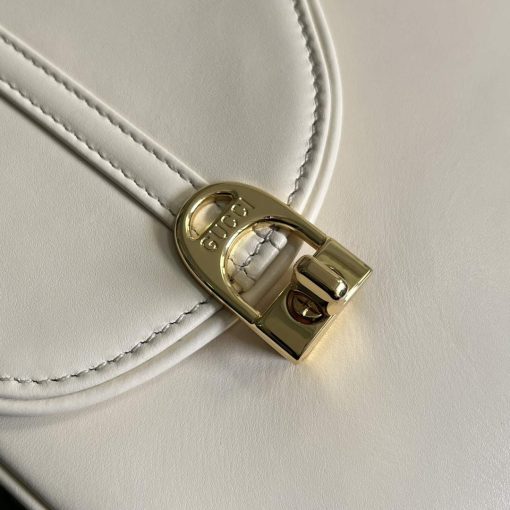 Gucci Equestrian Inspired Shoulder Bag White - Image 5