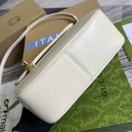 Gucci Equestrian Inspired Shoulder Bag White - Image 6