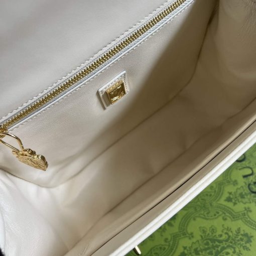 Gucci Equestrian Inspired Shoulder Bag White - Image 9