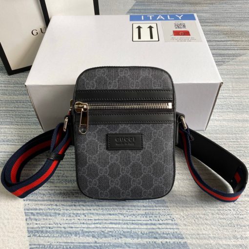 Gucci GG Black Messenger Black GG Supreme Canvas