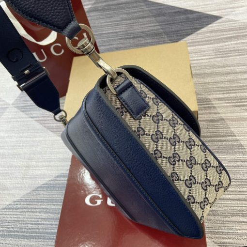 Gucci GG Crossbody Bag Dark Blue - Image 4