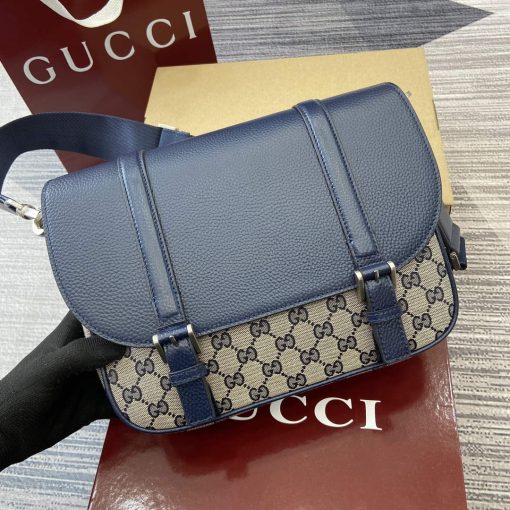 Gucci GG Crossbody Bag Dark Blue - Image 5