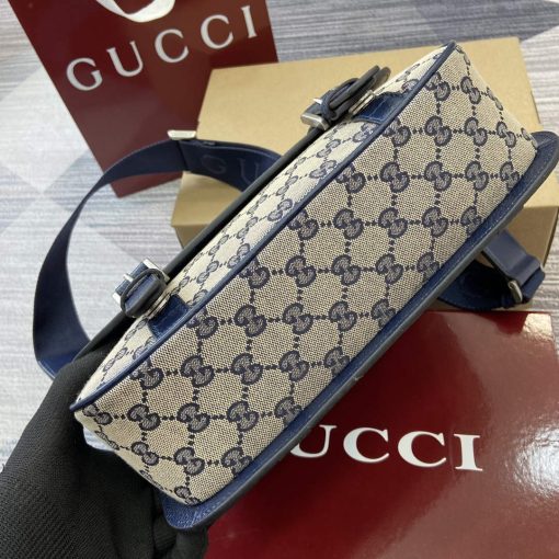 Gucci GG Crossbody Bag Dark Blue - Image 6