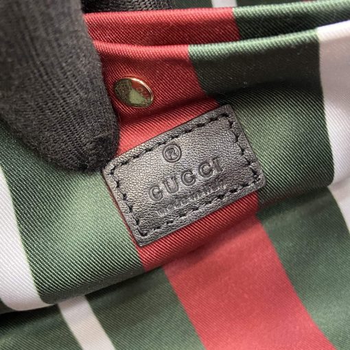 Gucci GG Emblem Mini Bucket Bag Black - Image 11