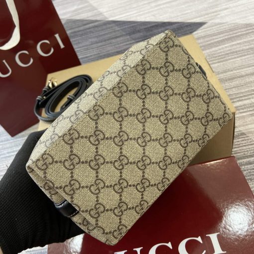 Gucci GG Emblem Mini Bucket Bag Black - Image 8