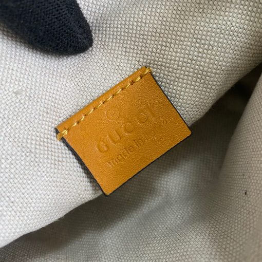 Gucci GG Embossed Belt Bag Yellow GG Embossed Leather - Image 10