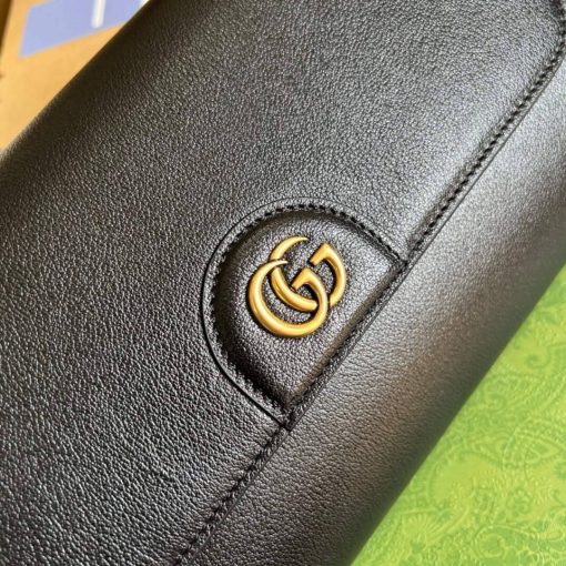 Gucci GG Large Top Handle Bag With Bamboo Black - Image 6